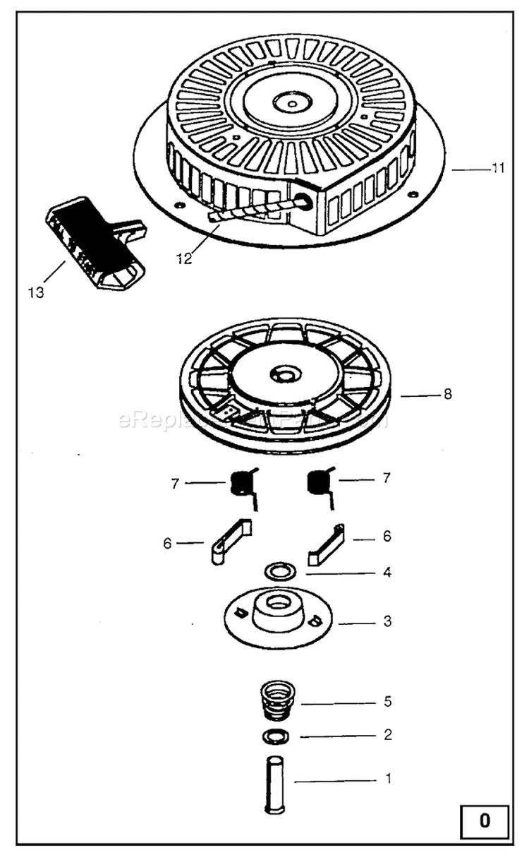 Page C Diagram and Parts List for 1150-1  Briggs and Stratton Generator